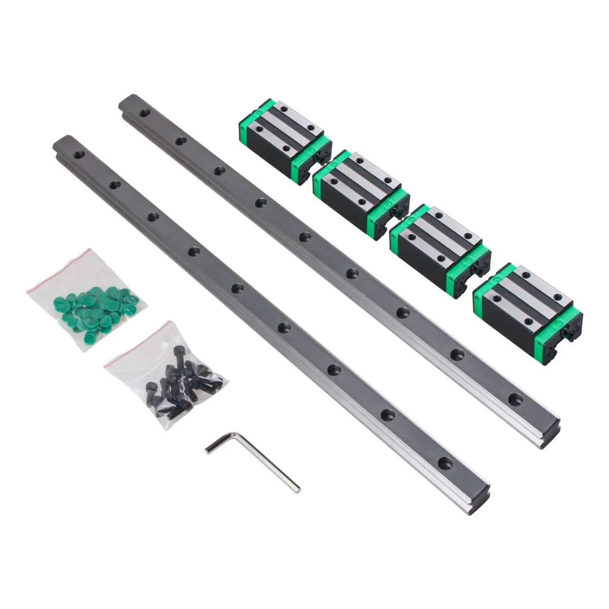 2PCS HGR20 Linear Guide Rail Length 1700mm + 4PCS HGH20CA Bearing Block For 3D Printer CNC Parts Ship From DE