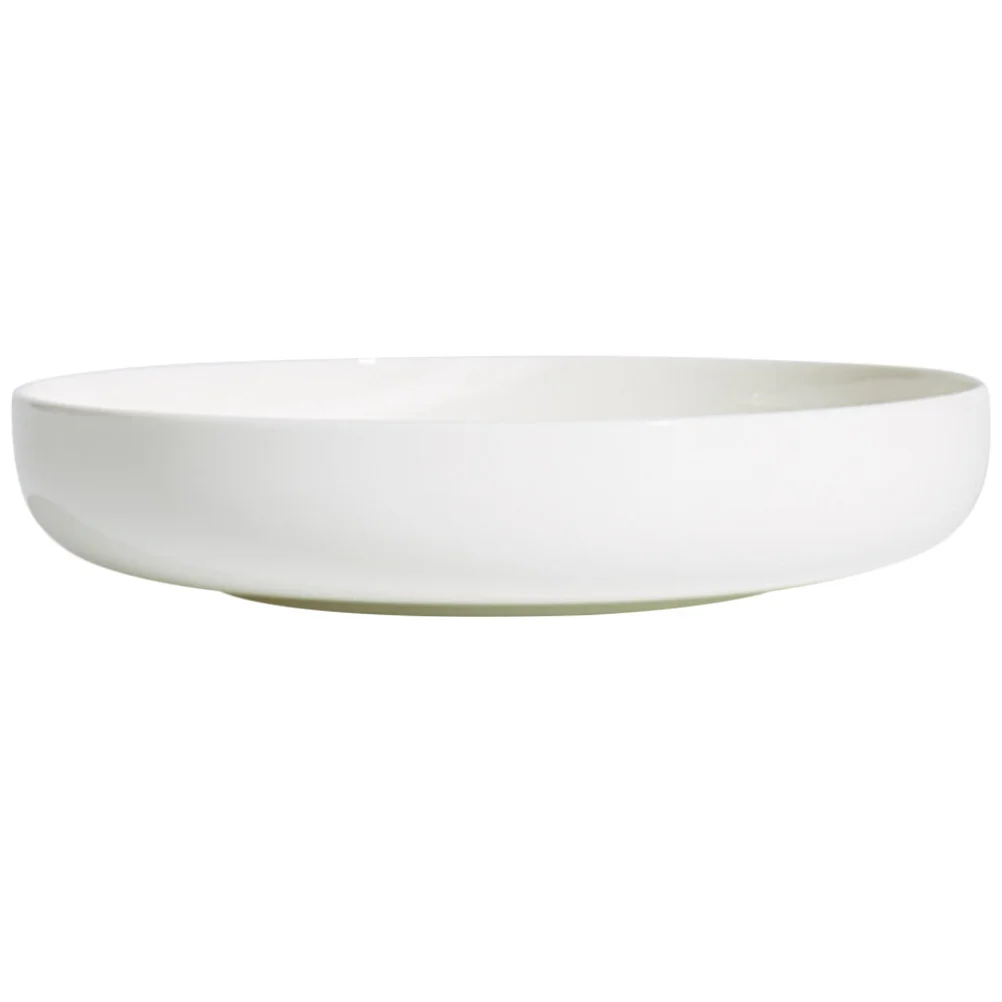 

Bone China Round Food Plate Deep Microwaveable Dining Plate Multi-Use Household Serving Tray for Restaurant Home