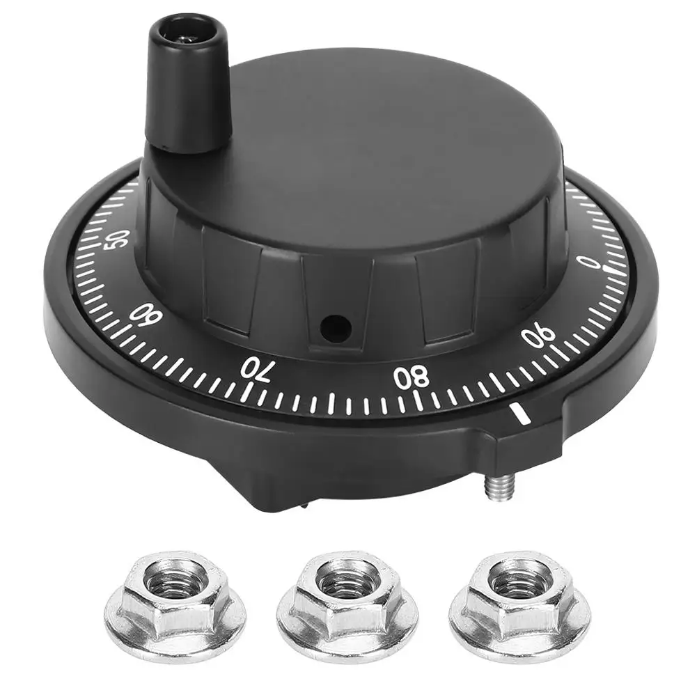 

CNC Manual Pulse Generator Handwheel 80mm 100PPR Electronic Control Device for Precision Machining