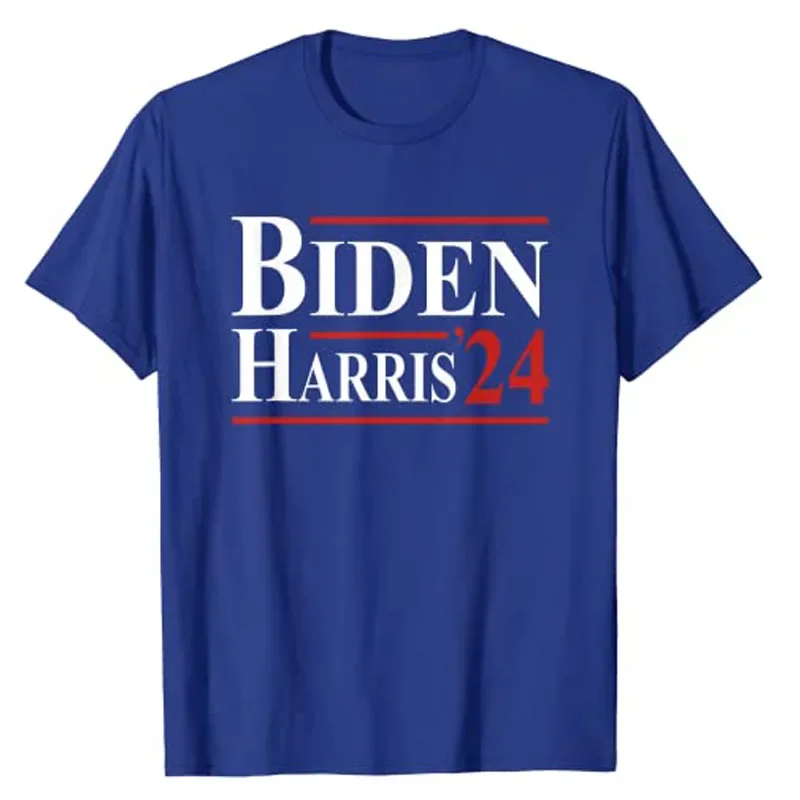 Support Biden-Harris-2024 Re-election Patriotic Tee Tops Joe Biden President Kamala Harris 2024 Presidential Election T-Shirt