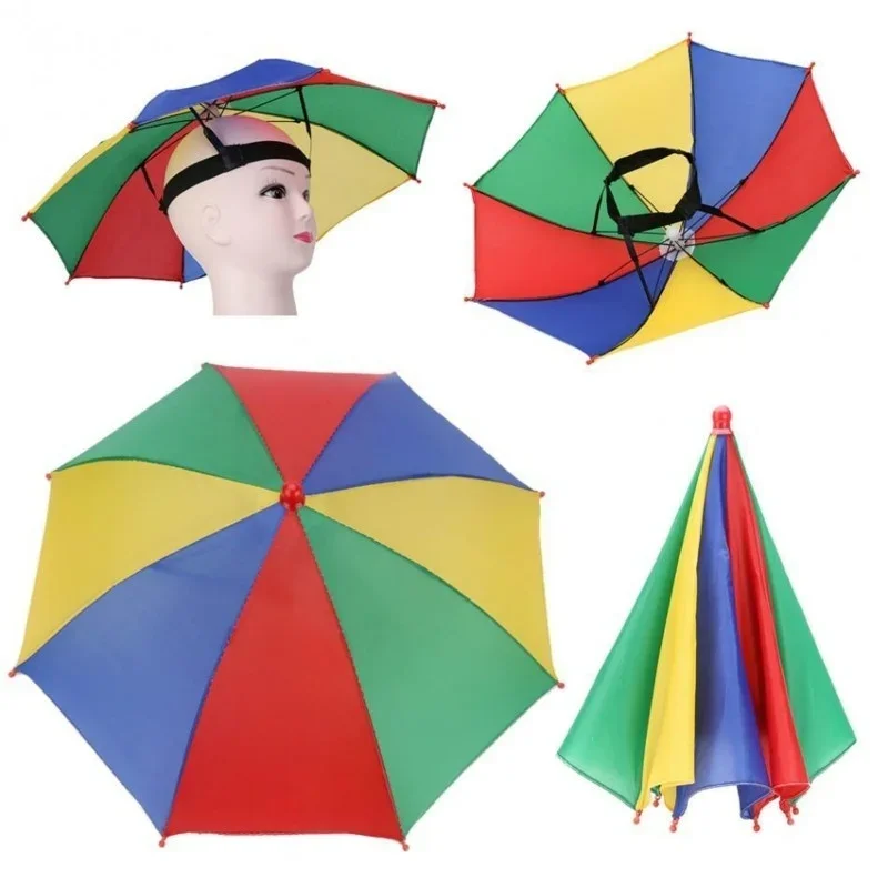 Children Outdoor Creative Sunshine Umbrella Foldable Windproof  Fishing Hiking Beach Camping Sun Protecto Head Hats