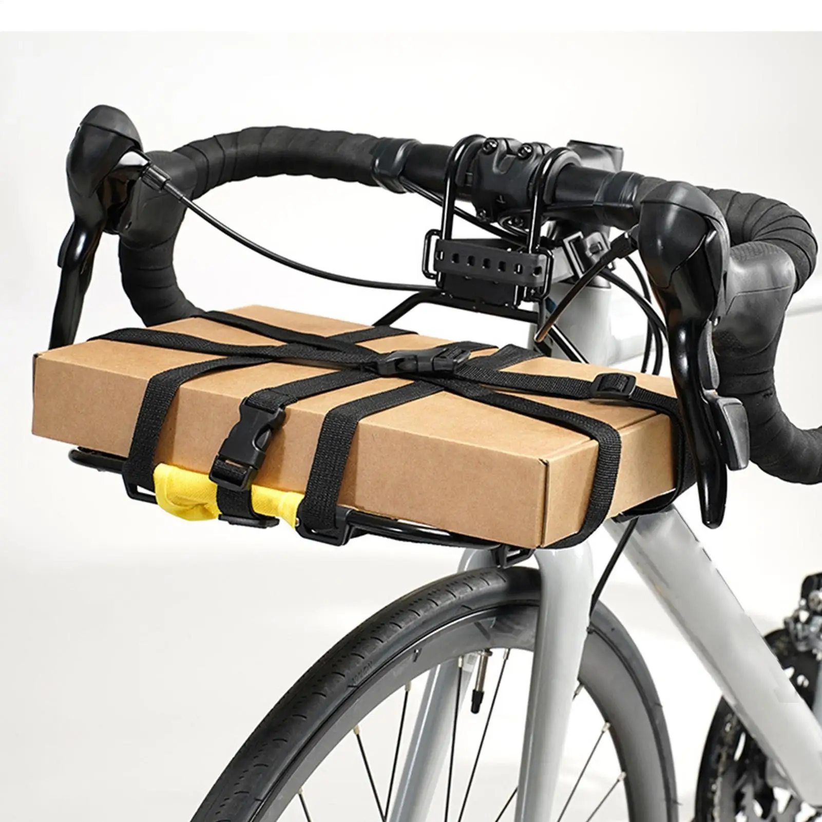 

Bike Cargo Rack Detachable Handlebar Mount Bracket Bike Rack Front Mount For Transport Daily Commuting Long-Distance Travel