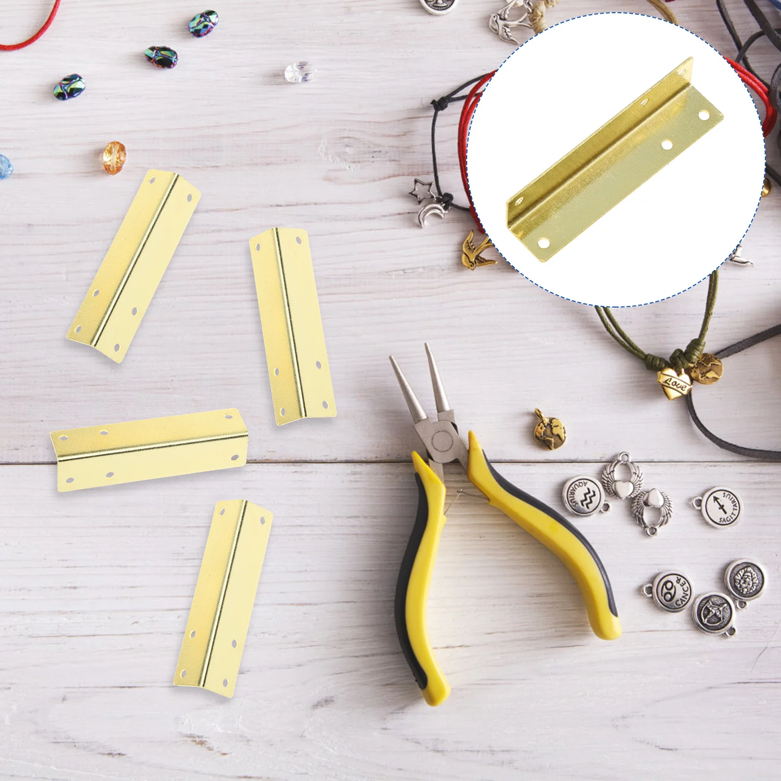 

20Pcs Metal Corner Guards Durable Iron Box Corner Protectors Jewelry Case Edge Guards Home Supplies Home Supplies