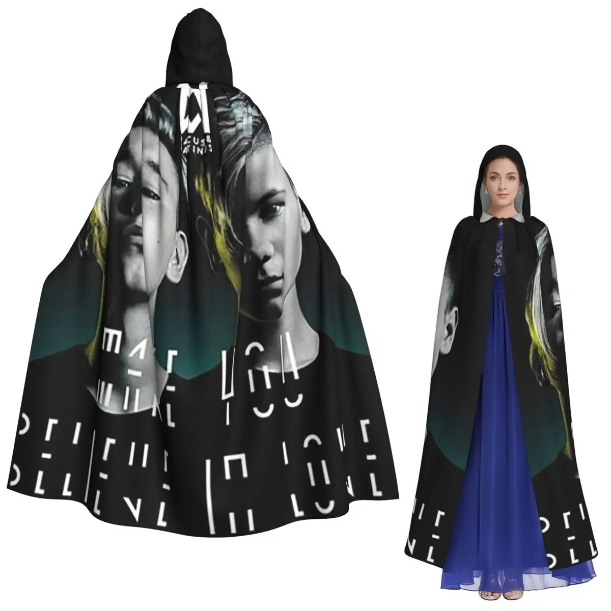 

Popular Funny Marcus And Martinus Long Hooded Cloak Witch Medieval Costume Cosplay Cape HalloweenVampire Adult Unisex
