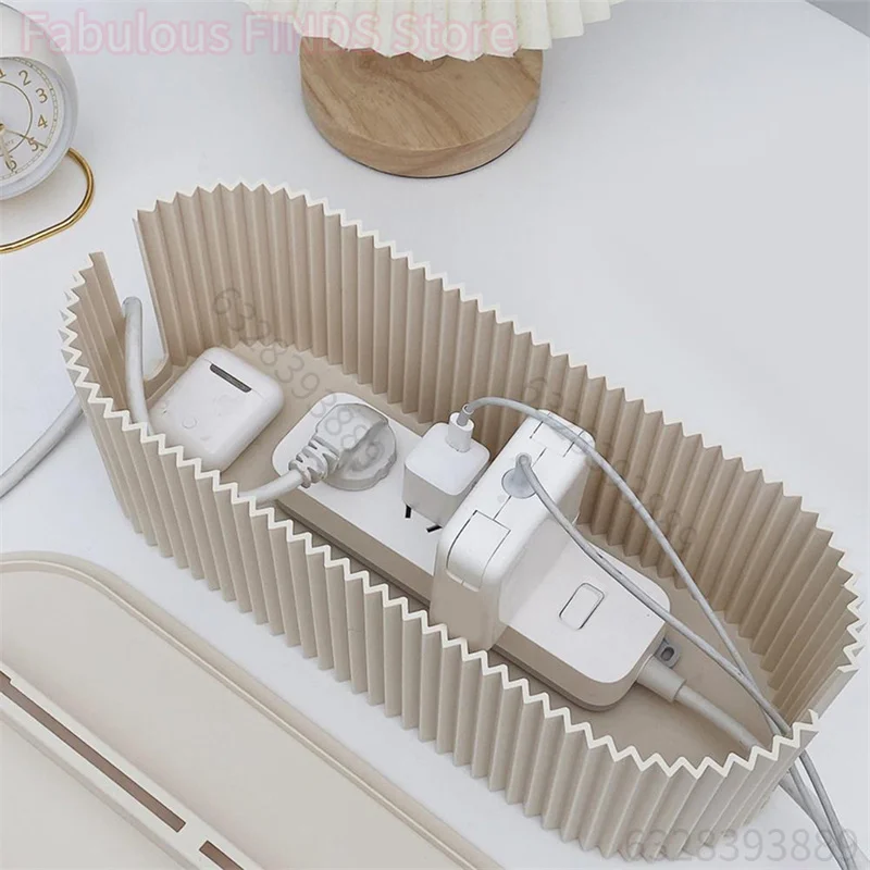 Boîte de rangement de panneau de prise nordique, boîtier de rangement de fil de câble, prise de routeur WiFi sans fil, Bracelet de ligne de données de bureau, étagère de support de prise