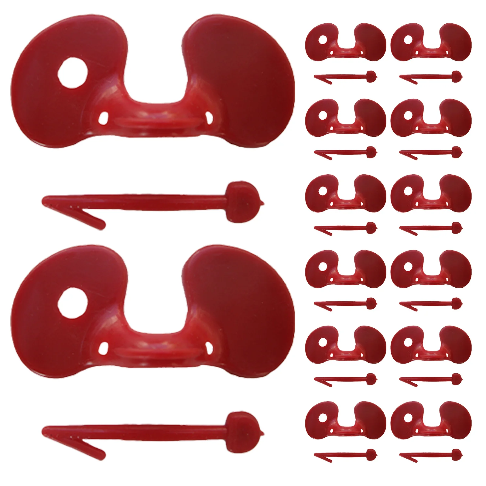 

100Pcs Chicken Peepers Poultry Durable Plastic Hen Eye Glasses Anti Pecking Supplies Poultry