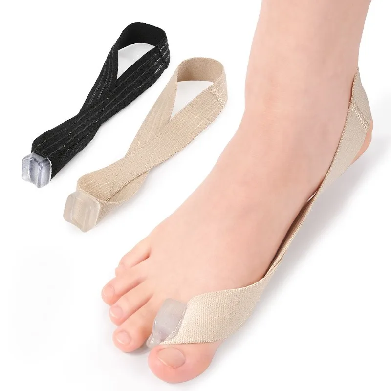 Unilateral Pull Bunion Orthosis Day and Night Shoeable Bigfoot Overlap Toe Separator Tension Strap Cloths