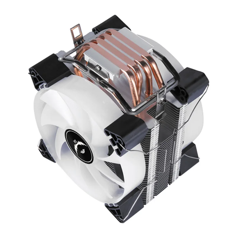 静音クーラー プロセッサー カラフルランプ 4/6ヒートパイプ ラジエーター 120mm CPUファン 対応 LGA2011 x79 x99 115x 1200 1700 AMD AM3 AM4
