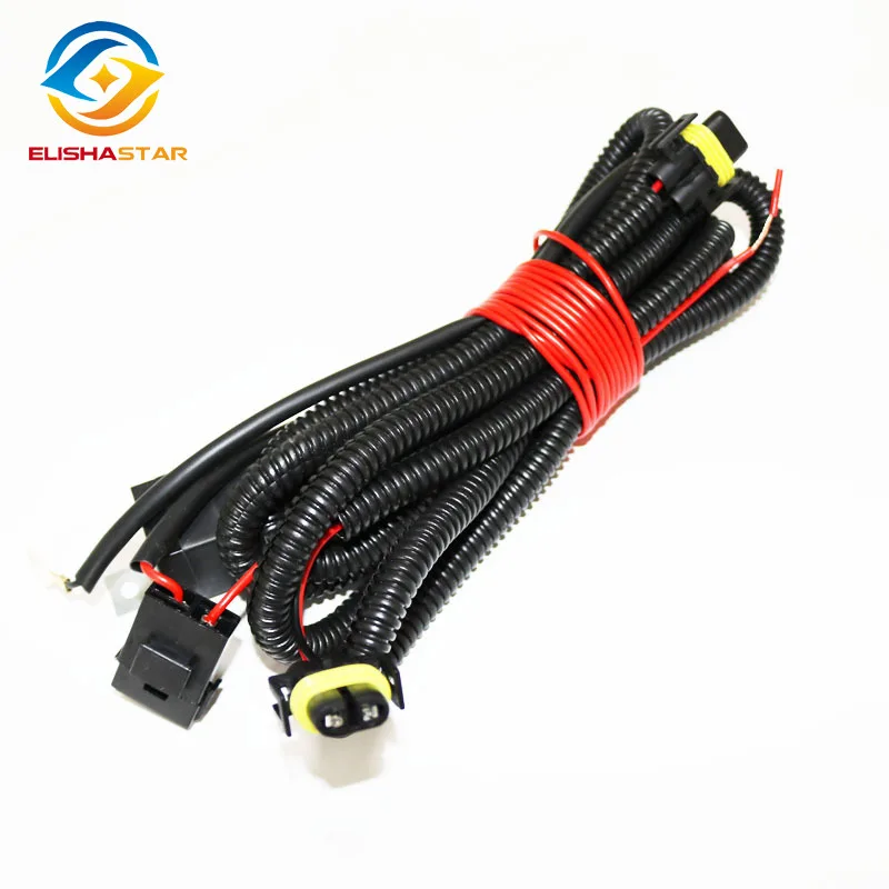 Części wewnętrzne samochodu lampa przeciwmgielna uchwyt przewodów kabel z bezpiecznikiem do VW nowy POLO Golf do Jetta MK5 MK6
