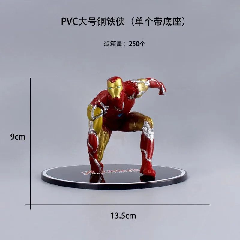 Cartoon Wonder Komische Ijzeren Man De Hulk Spider-Man Solide Handgemaakt Kantoormodel Standbeeld Desktop Auto Ornament Speelgoed Verjaardagscadeau