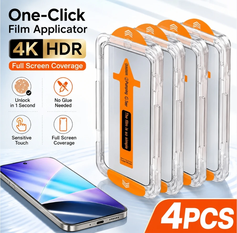 4 Pack Screen Protector for Samsung Galaxy S26 Ultra/S26 Plus/S26/S25/S24/S23/S22/S21 A56 A36 A26, 9H HD Clear Bubble-Free Glass