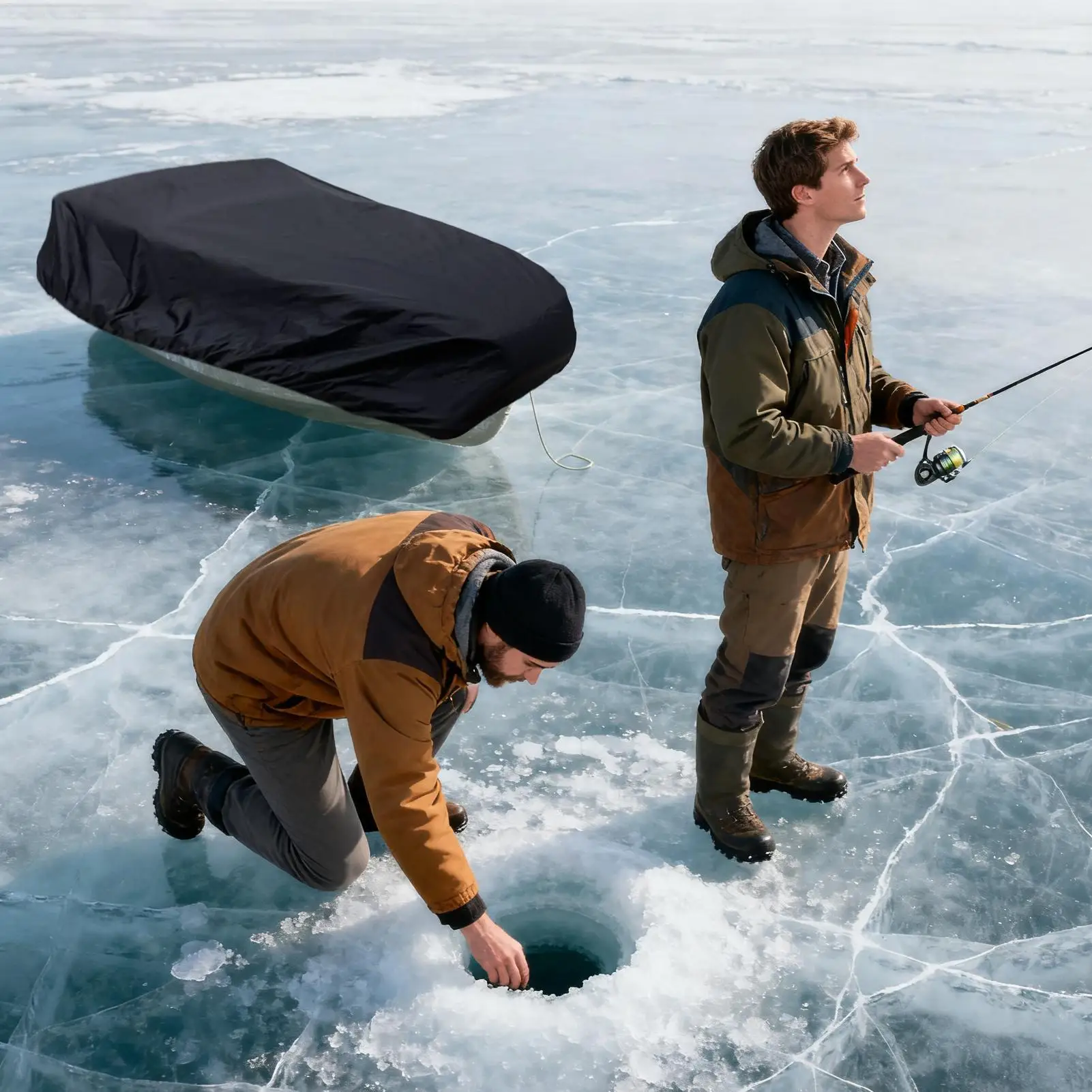 

Чехол для саней, всепогодный чехол для саней Оксфорд, чехлы для саней для зимней рыбалки, водонепроницаемое портативное укрытие, Оксфорд для зимней рыбалки
