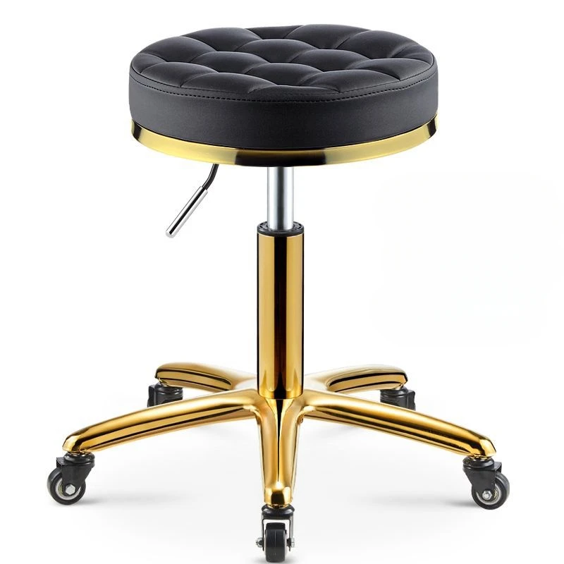 Hairdressing Stool Vintage Barbershop Barber Chair Salon Furniture Beauty Stools Professional Rotating Rolling Work Chairs