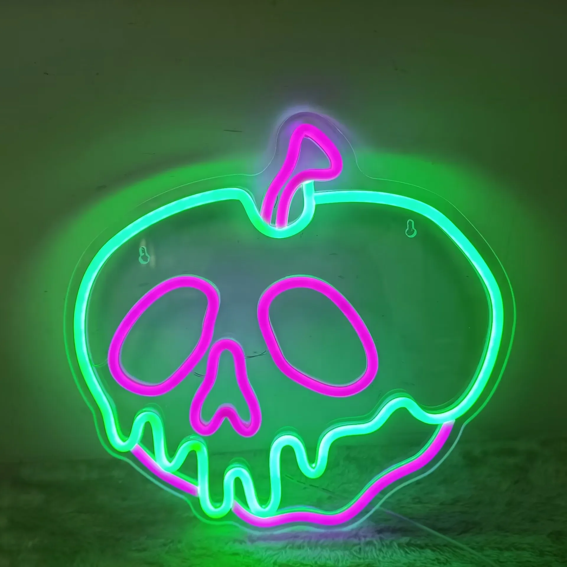 Skull LED Neon Sign USB Dimmable Neon Light Sign for Gameroom Bedroom Bar Livingroom Birthday Party Gift Wall Decoration