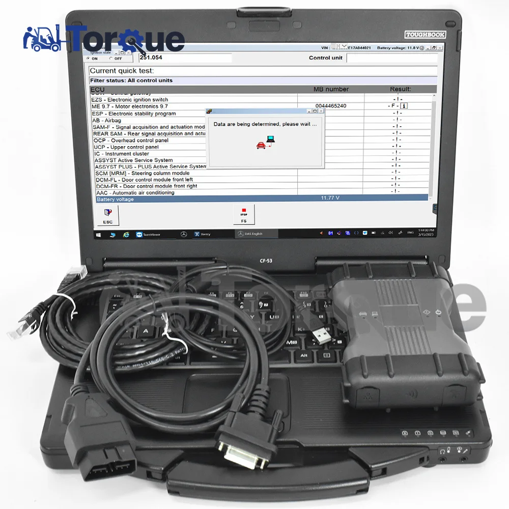 NEW sd Connect C6 DOIP WIFI MB Star C6 Xentry das wis epc V CI Support MB Fuso CAN BUS Diagnostic Tool With CF53 Laptop