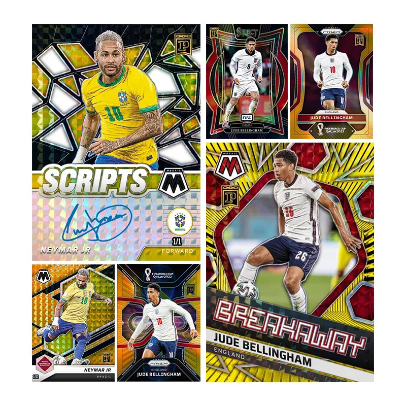 بانيني فيفا كأس العالم لكرة القدم سلسلة لتقوم بها بنفسك محلية الصنع نيمار جوبي بيلنهام توقيع مجموعة بطاقات اللعب هدية #1