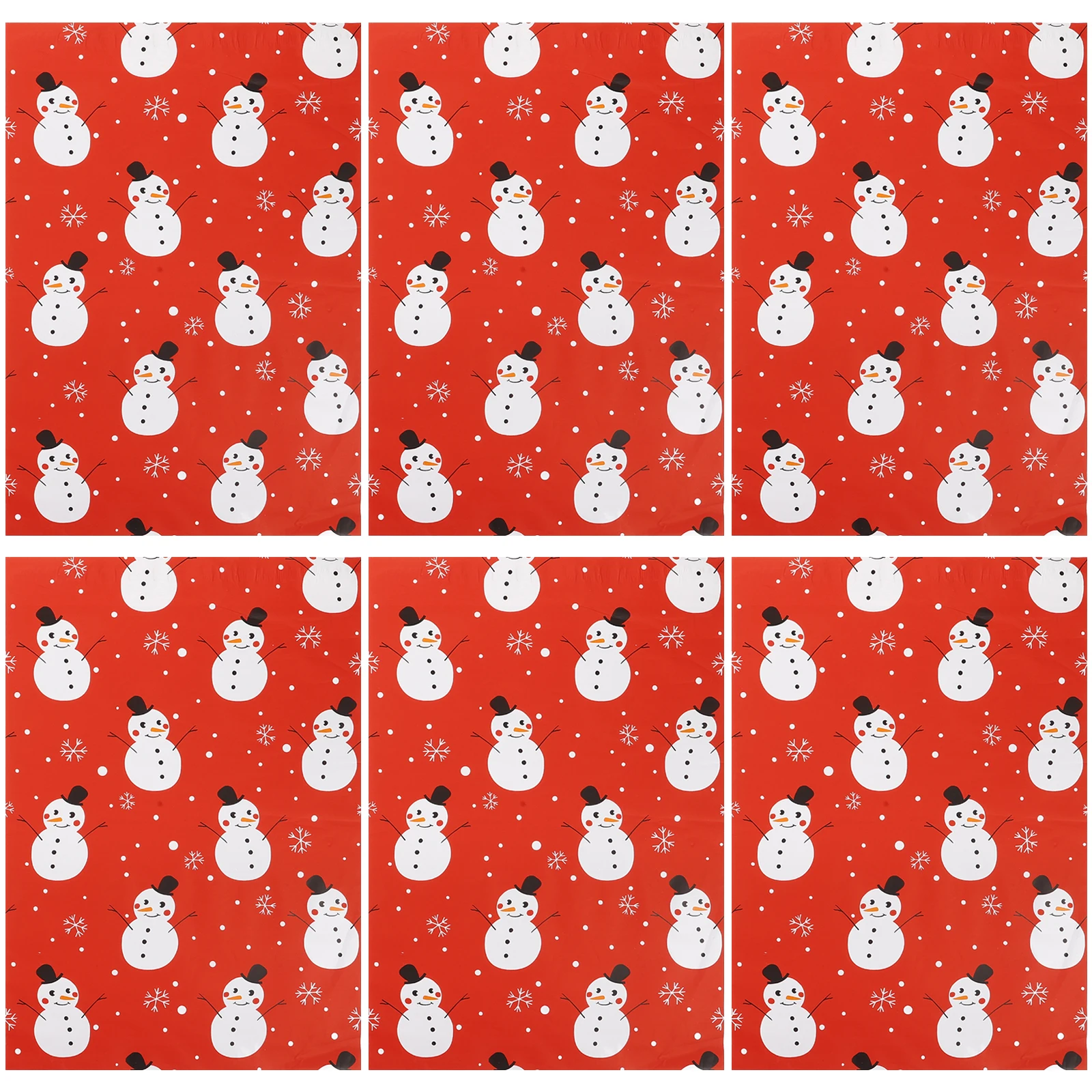 

100 Pcs Snowman Express Bags Self Adhesive Shipping Envelopes Christmas Wrapping Mailers Bags Lightweight Toughness