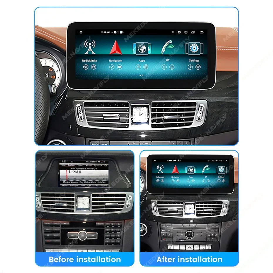 10.25 / 12.5inch Android 13 Car Stereo For Mercedes Benz CLS W218 2011-2018 Multimedia Navigation GPS Radio WirelreSS Carplay