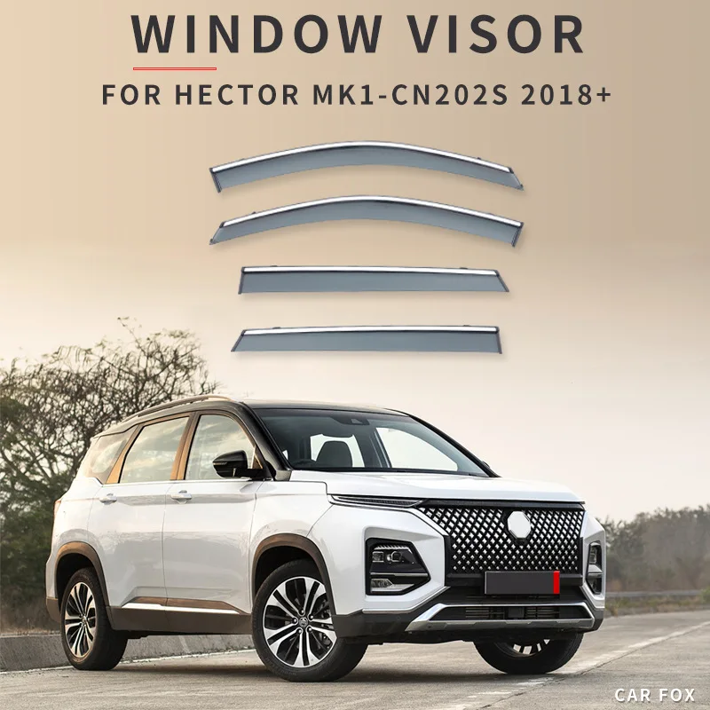 

For MG Hector 2018+ Car Window Visor Awning Shelters Windshield Side Window Rain Sun Shade Auto Accessories Car Styling