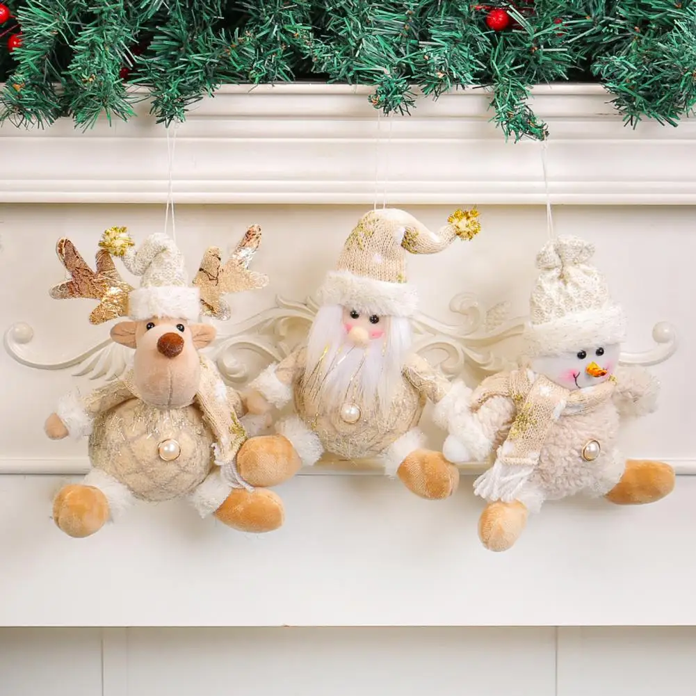 Christmas Tree Decoration Christmas Ornament Festive Christmas Tree Doll Decorations with Lanyard Adorable for Easy for Home - Image 5