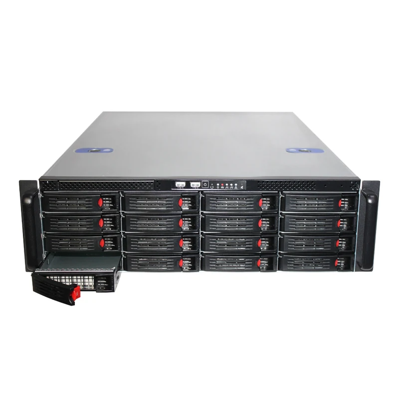 Cloud Storage Server Chassis, Hot Swap, 3U 16 Bays, Boa Quantidade