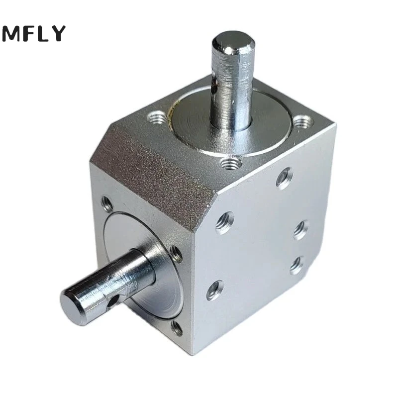 New Right angle conical bevel gearbox right angle commutator device speed ratio 1:1 double 8MM shaft