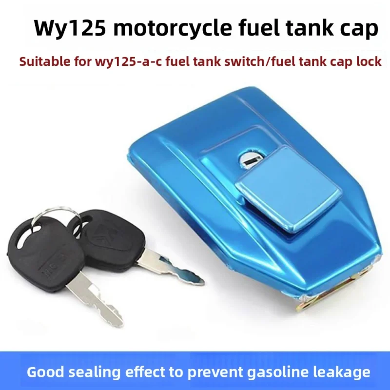 

Motorcycle fuel tank cap WY125-A-C-F, suitable for Zongshen and DaYang150 fuel tank locking strap keys.