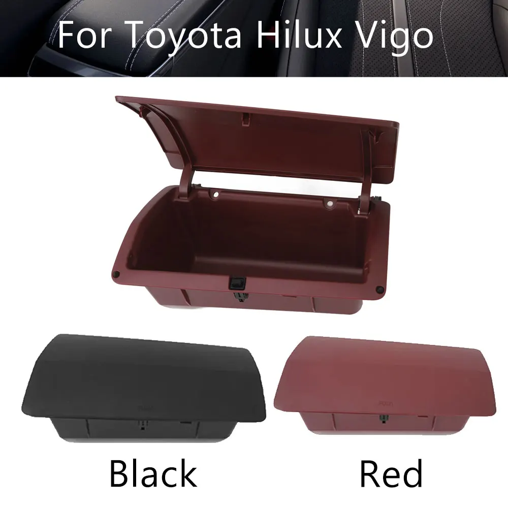 

Dashboard Interior Storage Box For Toyota Hilux Vigo Car Accessories Red Black Organizer Box Replacement Car Storage box