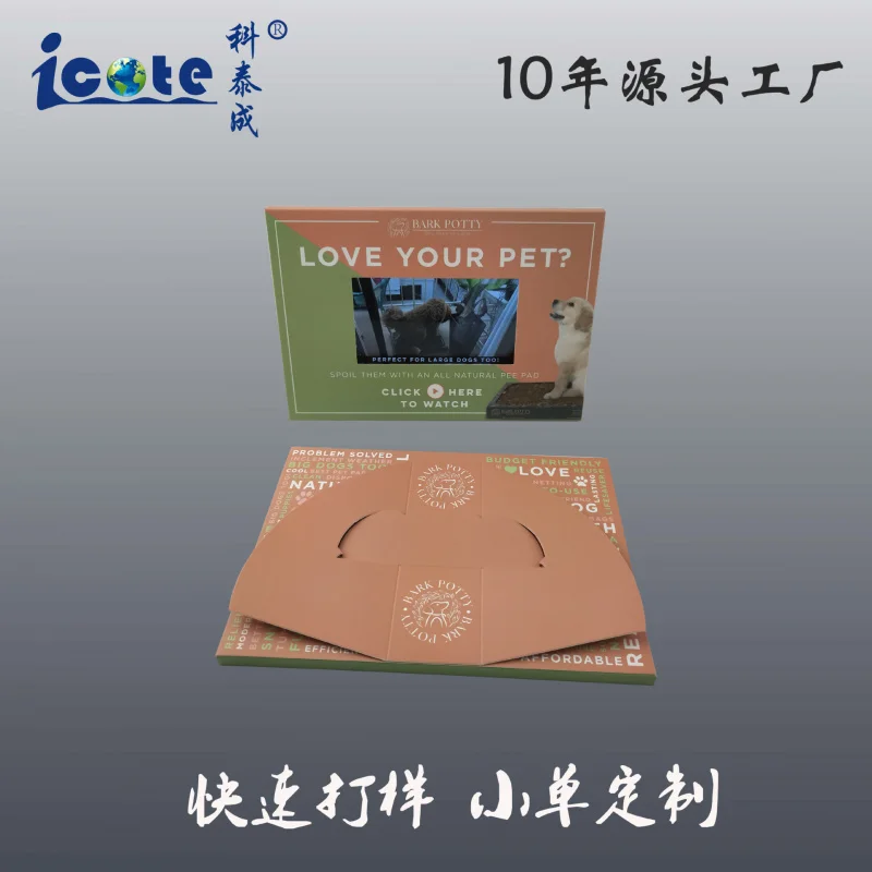 Customized. 5.0inch Single Page Light Sensing Video Advertising Stand Mall Exhibitions Market Promotion