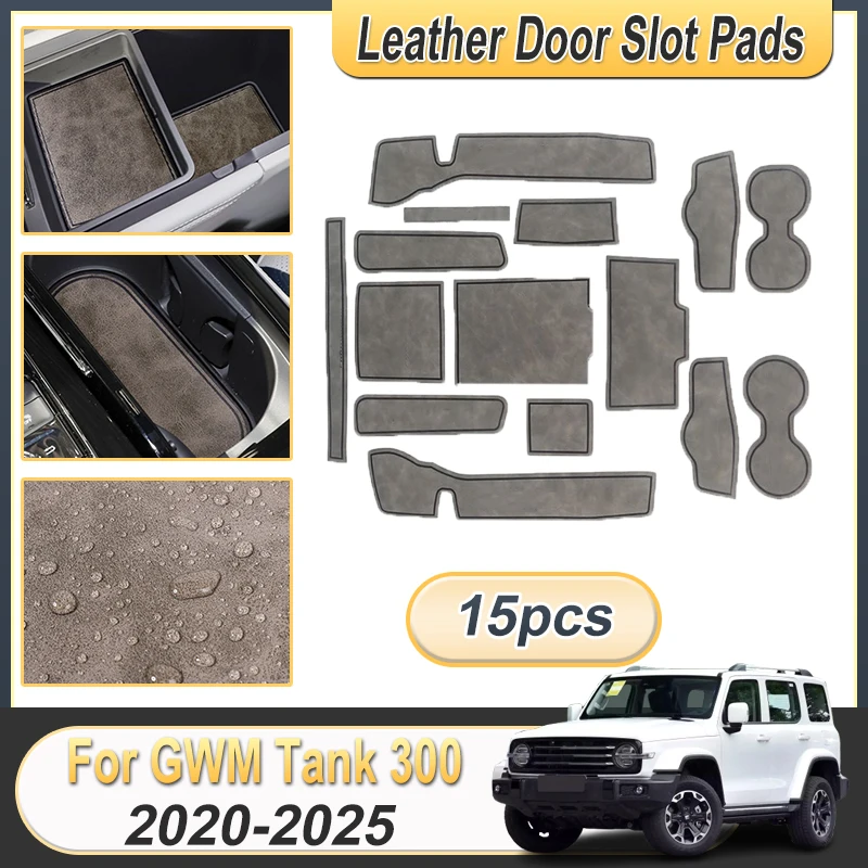 

Аксессуары для GWM Tank 300 2024, Wey 330 2020-2025 2022, автомобильный противоскользящий коврик для ворот, коврик для чашки, нескользящая пыленепроницаемая накладка, украшение