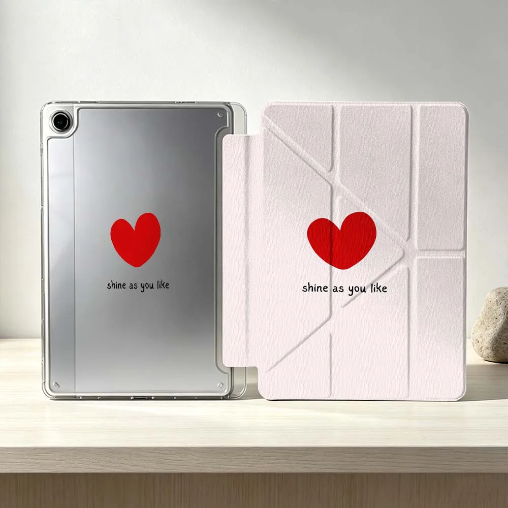

Fashionable Heart Pattern For Samsung Galaxy Tab S10 S9 S8 S7 S6 A11 A10 A9 FE Plus Lite Foldable 3Y Tablet Case Soft