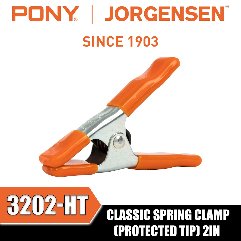 PONY&JORGENSEN 3201-HT 3202-HT 3203-HT 3204-HT Classic Spring Clamp(Protected Tip) Clamping Tools