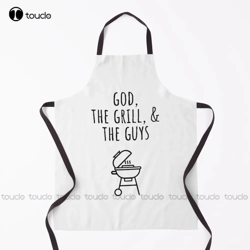 

Фартук God The Grill And The Guys для девочек, для женщин и мужчин, унисекс, для взрослых, для сада, кухни, фартук для уборки дома