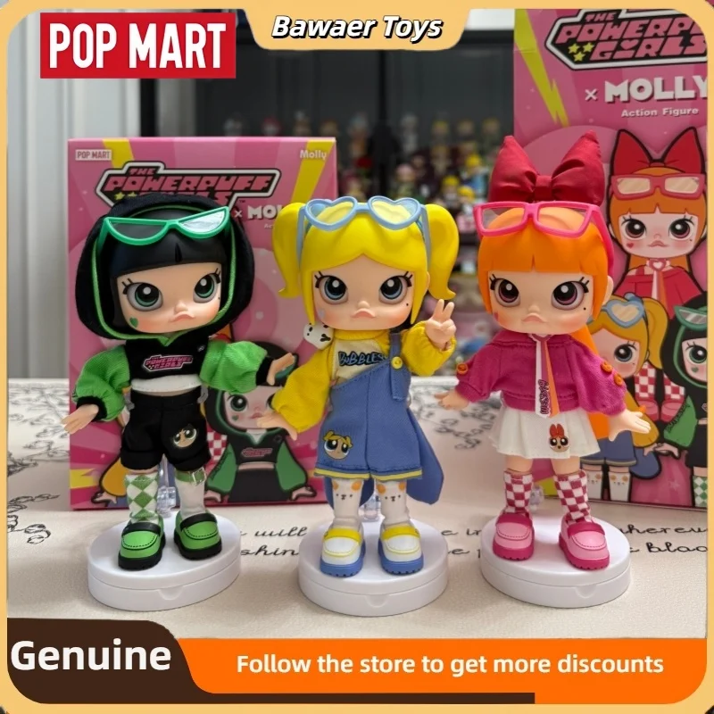 100% Genuine Pop Mart Molly The Powerpuff Girls Series Articulated