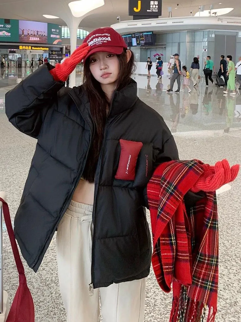 

Парки женские Cortos, зимние бархатные ленты, многослойный край, расклешенные панели, на пуговицах, с открытой боковой пуговицей, женская домашняя одежда, разноцветная BF