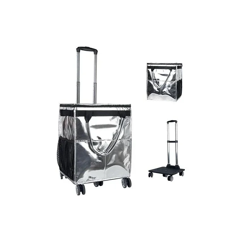 Supermarket shopping bag removable convenient large-capacity tie rod storage bag