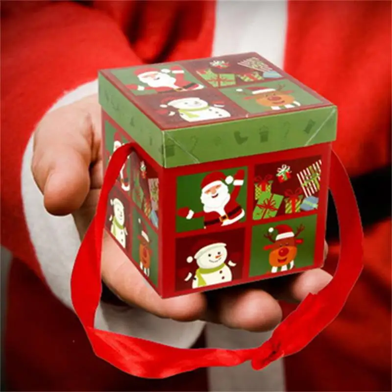 2024 New Christmas New Personalised Christmas Eve Gift Box Xmas Present Party Favour Foldable Gift Boxes 10/15/20 CM