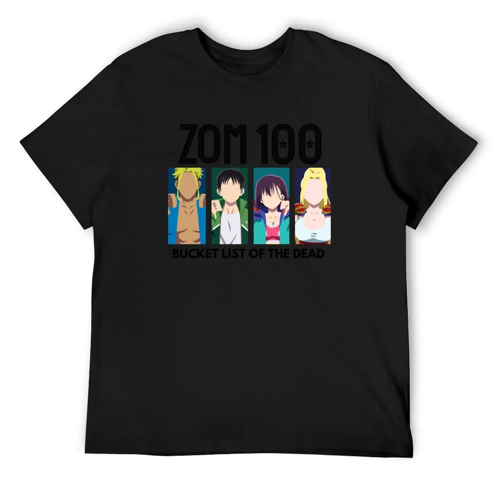 

Zom 100 bucket list of the dead - zom 100 characters T-Shirt tees Man t-shirt graphic t shirt vintage mens designer t shirt