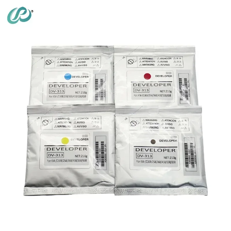 

DV313-KCMY 210g Developer Powder for Konica Minolta Bizhub C658 C558 C458 C368 C308 High Quality Copier Developer 4pcs