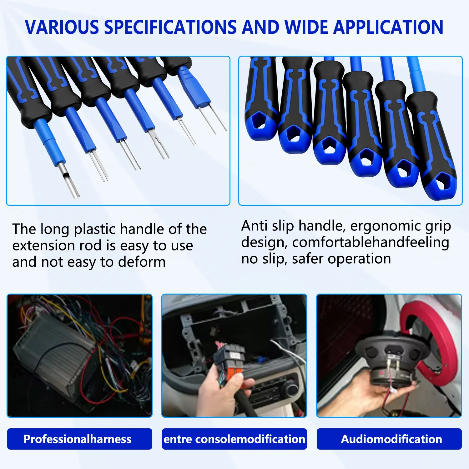 30-piece motorcycle automobile terminal wiring harness pin removal tool pin remover terminal removal tool kit view 2