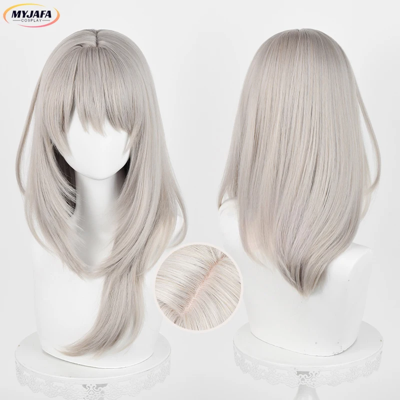 

Anime Momoka Kawaragi Cosplay Wig Long Linen Heat Unisex Resistant Synthetic Hair Halloween Party Wigs + Wig Cap