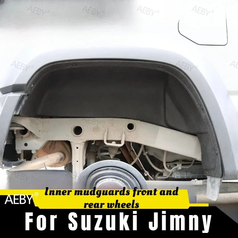 For Suzuki Jimny 2019-2026 Front and rear wheel mudguard,Heavy Duty PET Fender Liner Splash Shield,External accessories