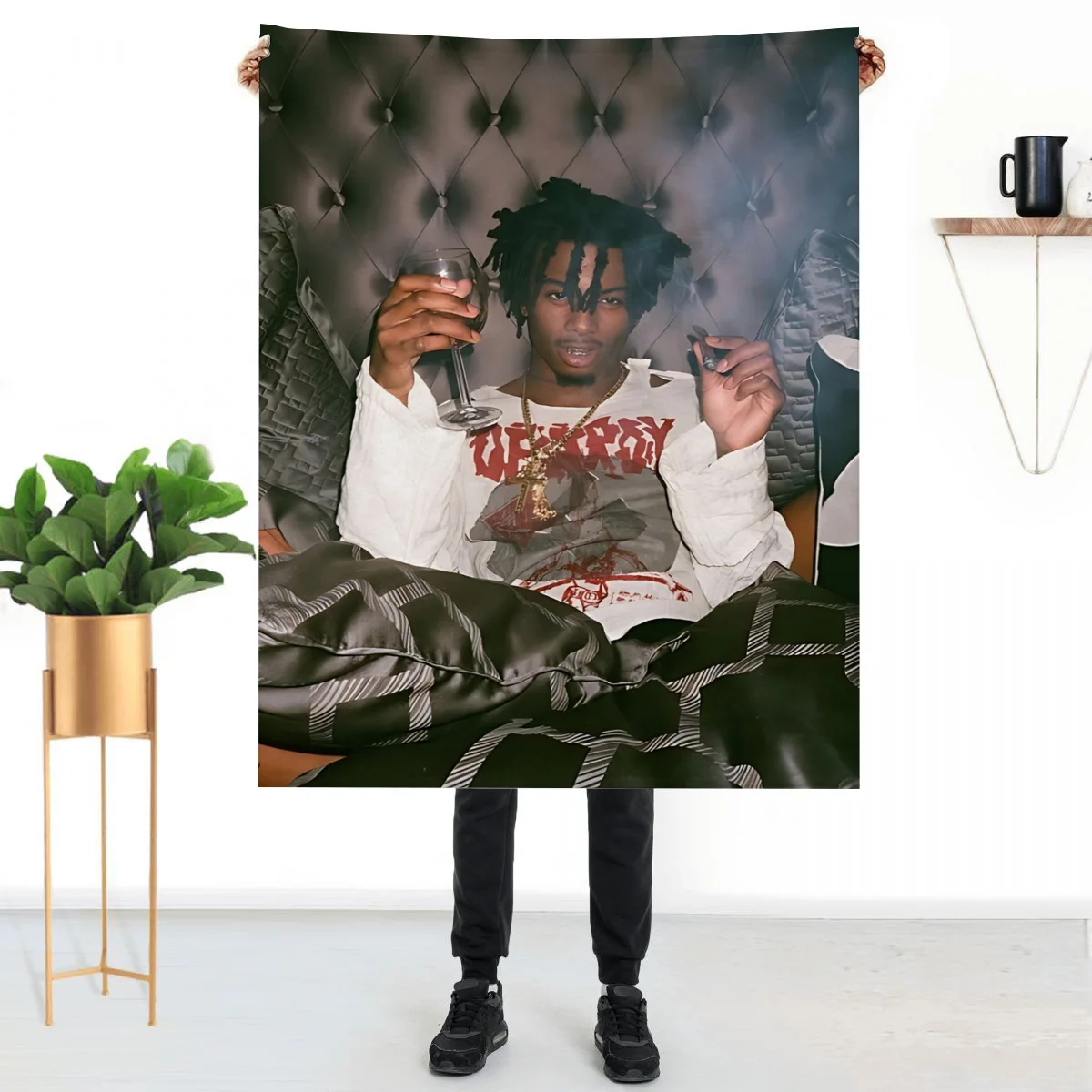 

Playboi Carti Children's Blanket Home and Decoration Fluffy Soft Blankets Throw Bed Sofa Knee Custom Anime Luxury Throws Cute