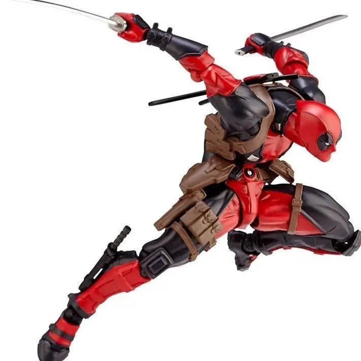 Domestic Marine Corps Deadpool Blind Box Figures with Gears and Articulated Joints Action Model Collectible Toys (Box Set)