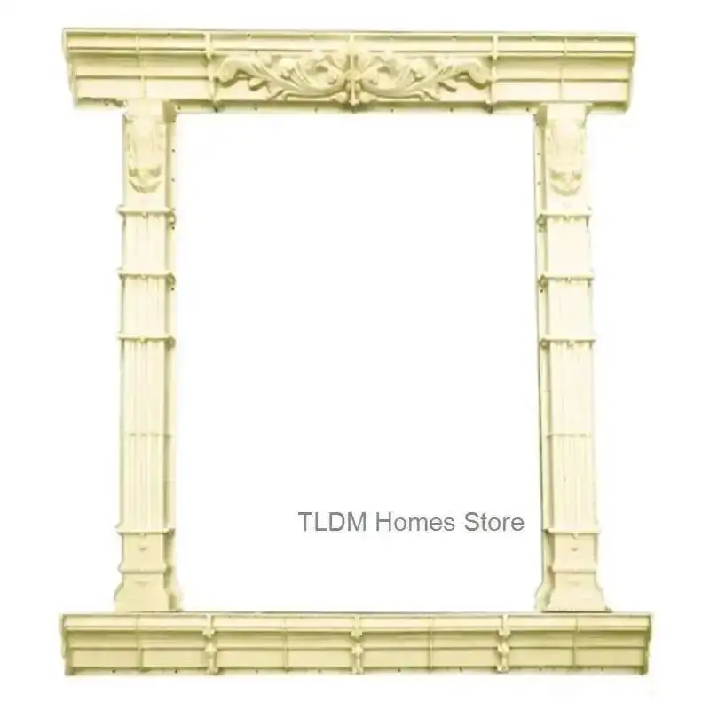 Model Adjustable Window Roman ABS Column Multi Pattern Window Cover Molds European Villa Square Column Mold House Wall Decor
