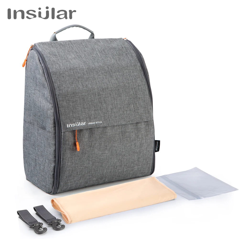 Insular Fashion Mummy Diaper Backpack, Large Capacity Maternity Nursing Bag, Designer Travel Baby Bag for Stroller 2.