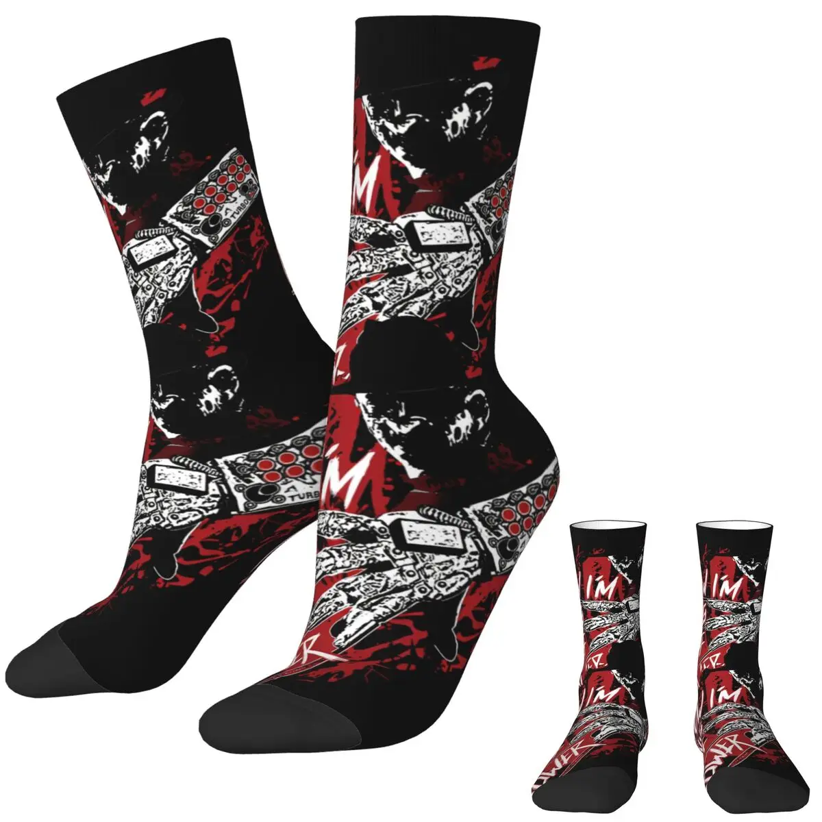 Elm Street Nightmare Stockings Christmas Socks F-Freddy K-Kruger Winter Anti Sweat Socks Men Climbing Soft Breathable Socks