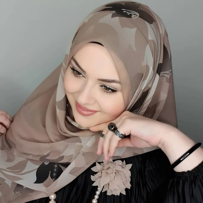 Hijab Femme Musulman Turbante Feminino Cachecol Hijabs Das Mulheres Hijabs hijabs hijab hijabs para a mulher abayas chiffon islâmico camisa turbante