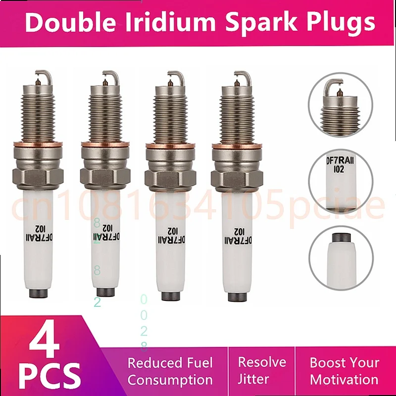 Applicable Foton Gatu GT 1.4T 4A14TI Double Iridium Spark Plug C-08 Auto Parts