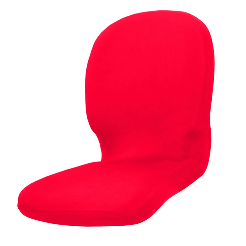 

Office Chair Cover Stretchable Fabric For Back Seat Protection Machine Washable Reactive Dyeing Elastic Desk Chair Slipcover Red